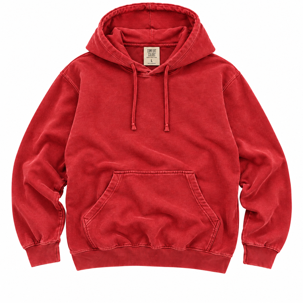 Comfort Colors 1567 Hoodie, Red — Front
