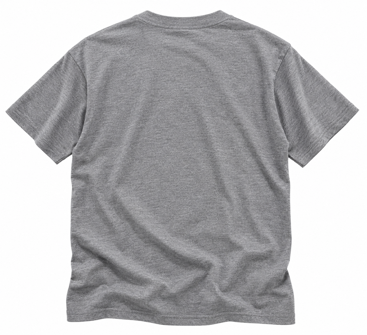 Bella + Canvas 3413 Shirt, Heather Grey — Back