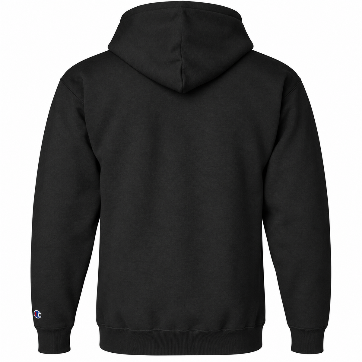Champion S700 hoodie in Black, back view