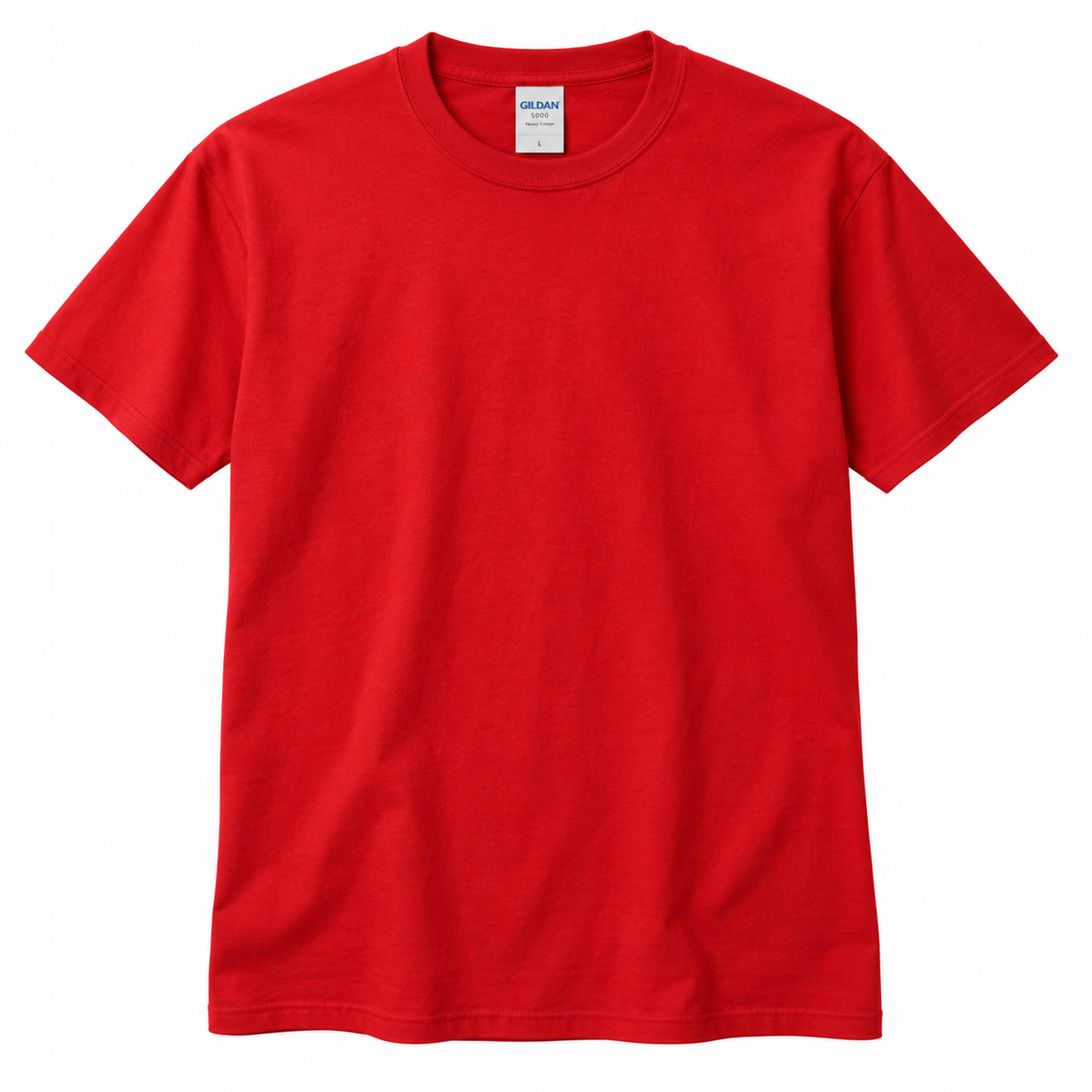 Gildan 5000 T-Shirt, Red — Front