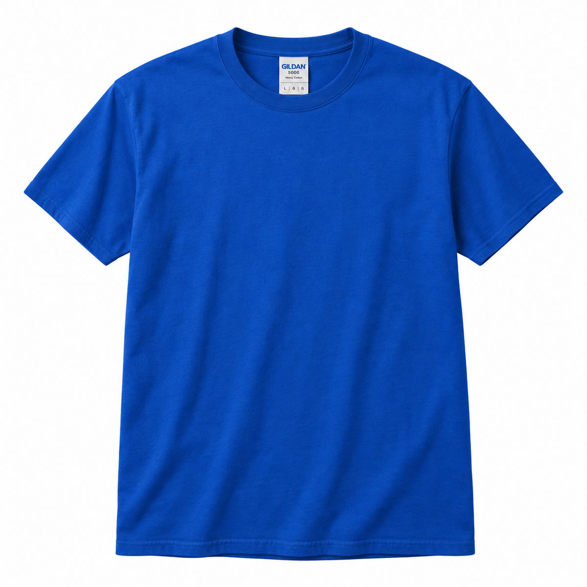 Gildan 5000 T-Shirt, Blue — Front